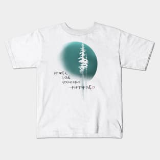 GREEN TREE WHT Kids T-Shirt